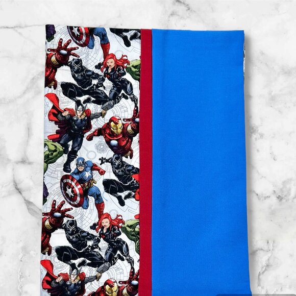 Toddler Pillowcase with Matching Trims Avengers Theme Brand New Handmade - Picture 4 of 4